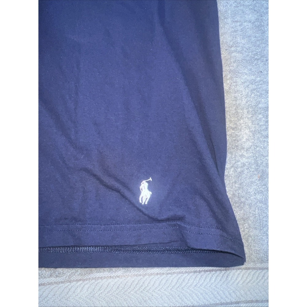 Polo Ralph Lauren T-Shirt Mens XL Blue Logo Cotton Classic‎ Fit Running Pullover - Picture 3 of 7